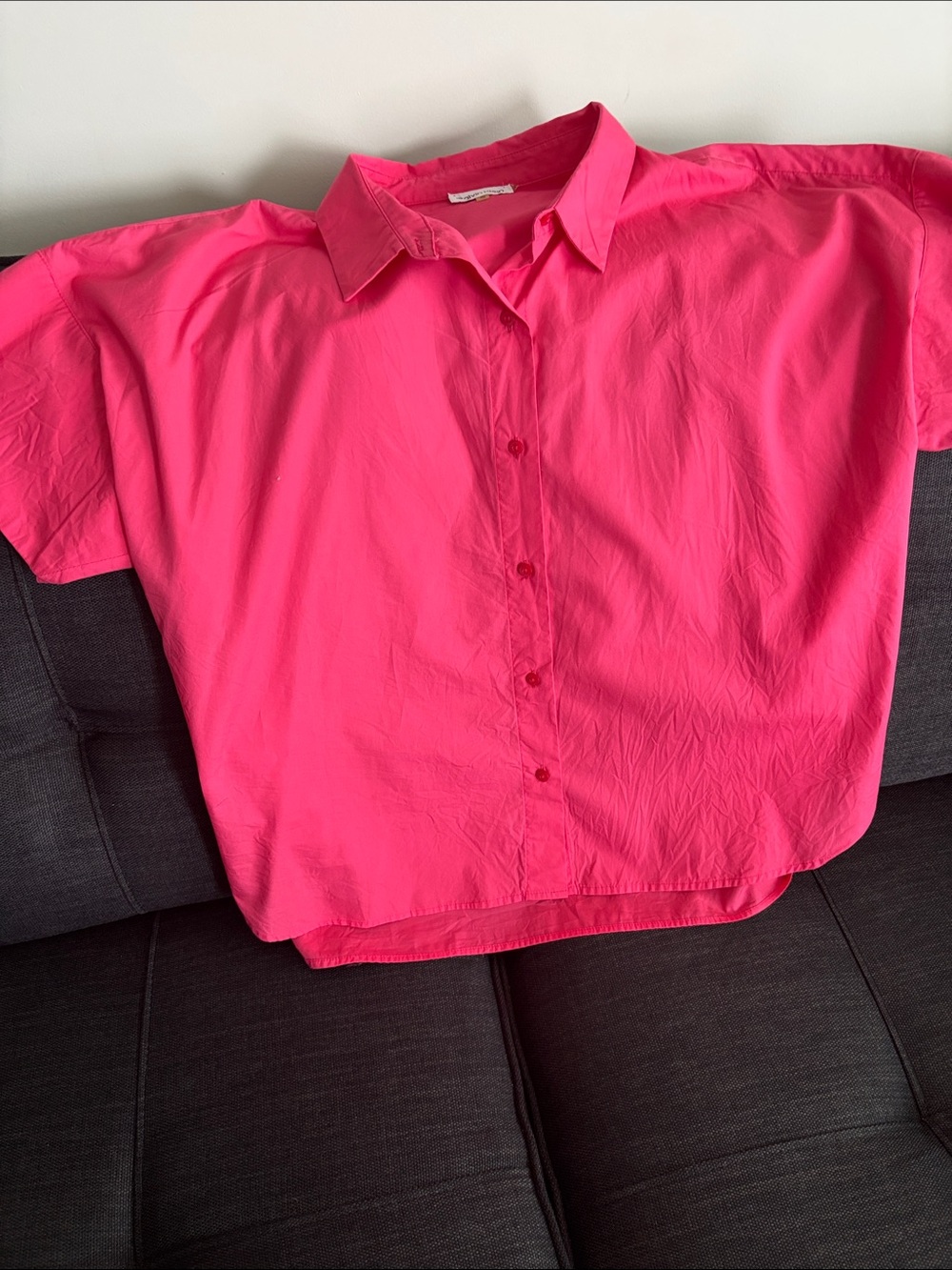 Calvin Klein Bright Pink Button-Up Shirt
